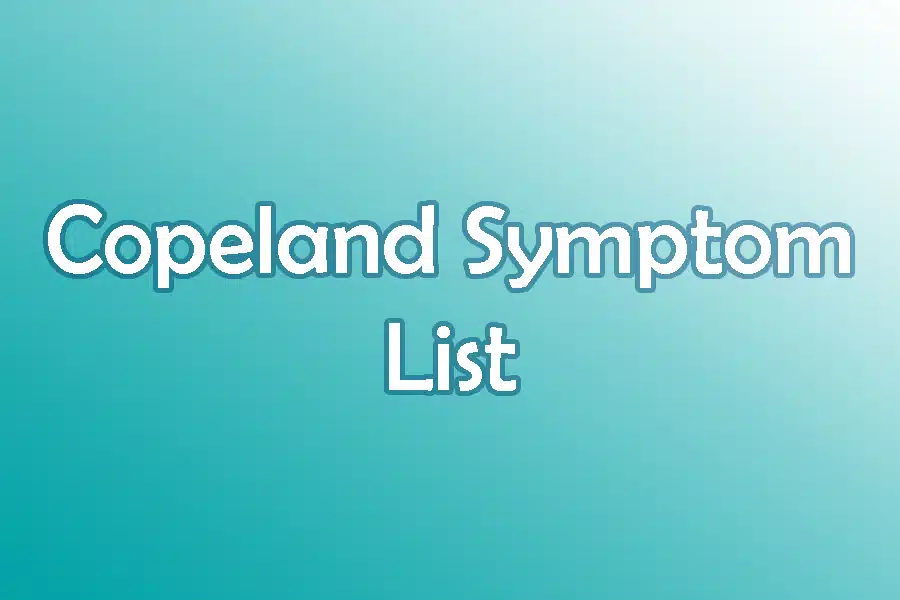 Copeland Symptom List Image